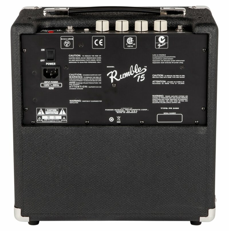 FENDER RUMBLE 15W (V3) BLACK/SILVER