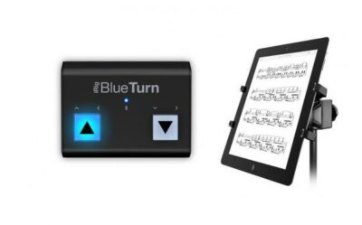 Ik Multimedia Irig Blue Turn Pack Iklip Tourne Page Bluetooth Support Tablette Iklip Xpand