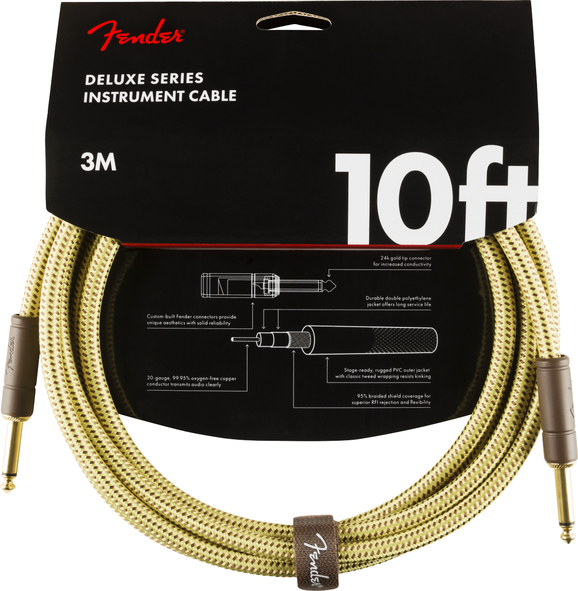 FENDER DELUXE SERIES TWEED 10′ JACK 3M-1