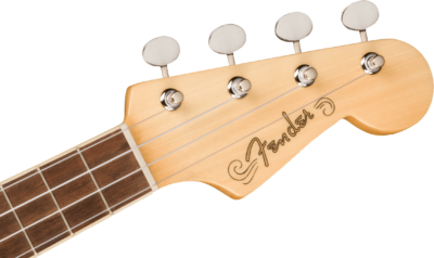 FENDER FULLERTON UKE STRATOCASTER WALNUT FINGERBOARD WHITE PICKGUARD CANDY APPLE RED-3