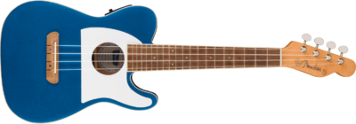 FENDER FULLERTON UKE TELECASTER WALNUT FINGERBOARD WHITE PICKGUARD LAKE PLACID BLUE-7