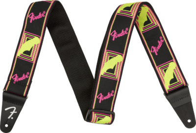 FENDER NEON MONOGRAMMED PINK AND YELLOW-4