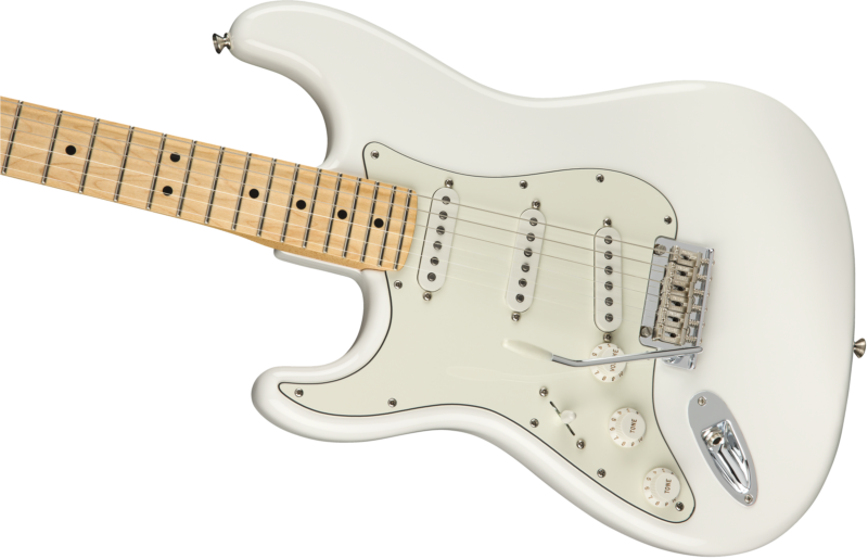 FENDER PLAYER STRATOCASTER GAUCHER MAPLE FINGERBOARD POLAR WHITE-3