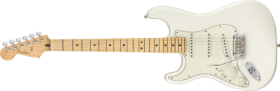 FENDER PLAYER STRATOCASTER GAUCHER MAPLE FINGERBOARD POLAR WHITE-6