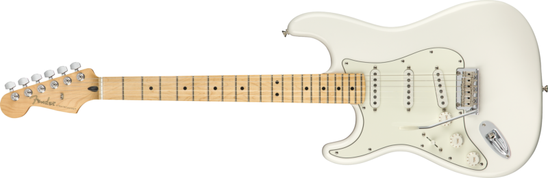 FENDER PLAYER STRATOCASTER GAUCHER MAPLE FINGERBOARD POLAR WHITE-6