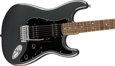 SQUIER AFFINITY SERIES STRATOCASTER HH LRL BPG CHARCOAL FROST METALLIC-3