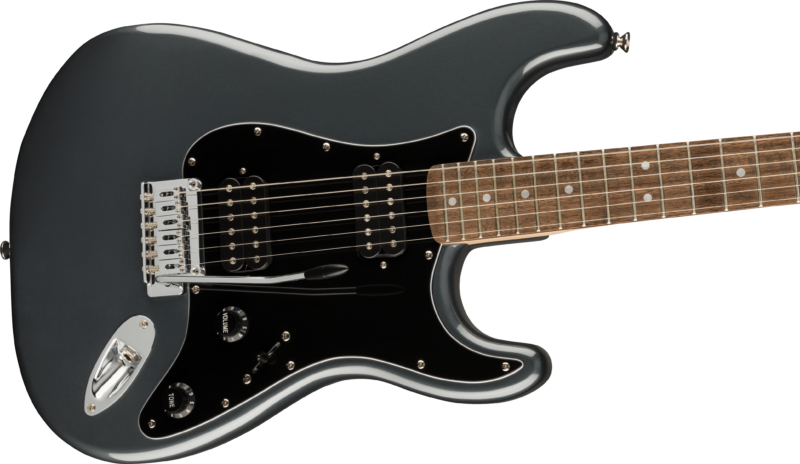 Squier Affinity Strat Hh Lrl Bpg Charcoal Frost Metallic 3