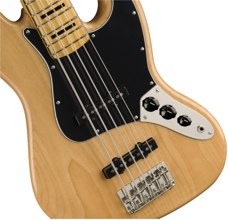 SQUIER CLASSIC VIBE '70S JAZZ BASS V MAPLE FINGERBOARD NATUREL-4