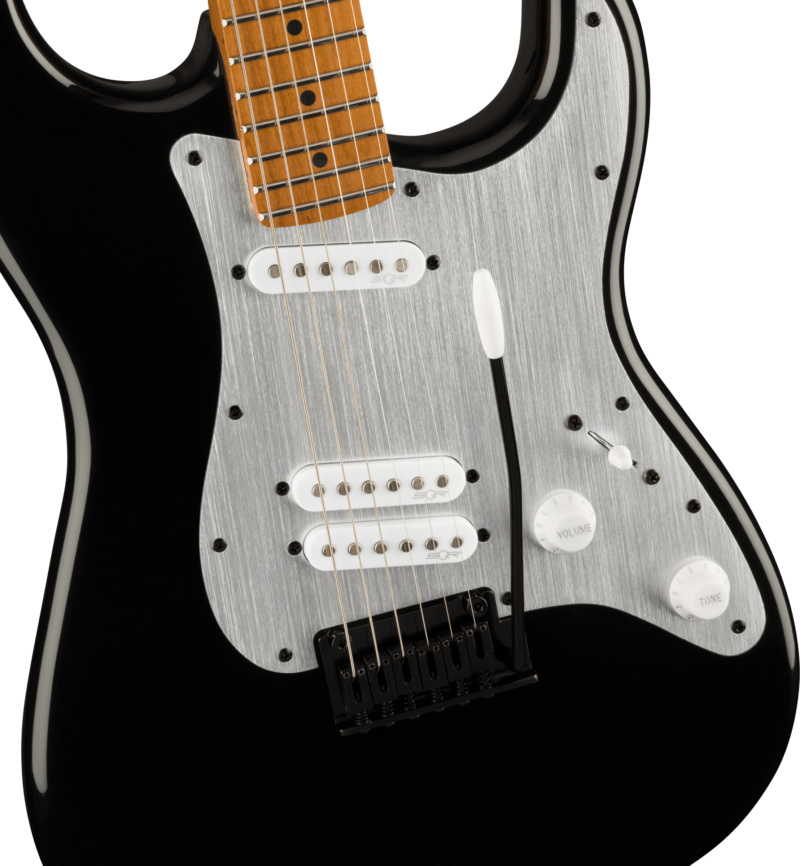 SQUIER CONTEMPORARY STRATOCASTER SPECIAL ROASTED MAPLE FINGERBOARD SILVER ANOLIZED PICKGUARD BLACK-4