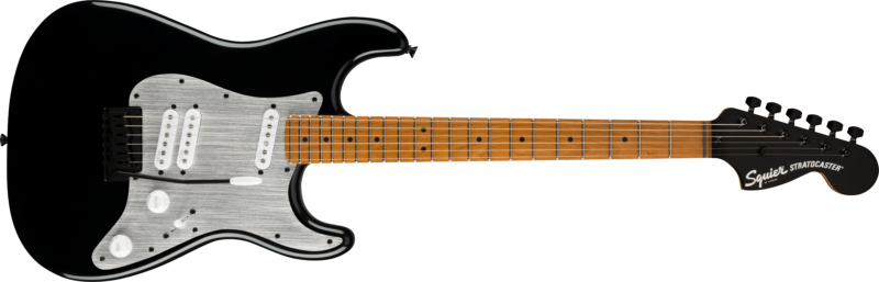 SQUIER CONTEMPORARY STRATOCASTER SPECIAL ROASTED MAPLE FINGERBOARD SILVER ANOLIZED PICKGUARD BLACK-6