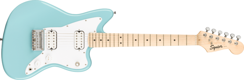 SQUIER MINI JAZZMASTER HH MAPLE FINGERBOARD DAPHNE BLUE-6