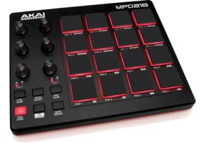 AKAI MPD218 CONTROLEUR 16 PADS, 6 POTENTIOMETRES-1