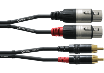 CORDIAL AUDIO CFU1.5FC CABLE 2 RCA/ 2 XLR FEMELLE DE 1.50M-1