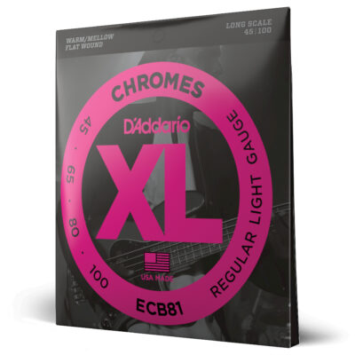 D'ADDARIO ECB81 CHROMES BASSE, LIGHT, 45-100, LONG SCALE-1