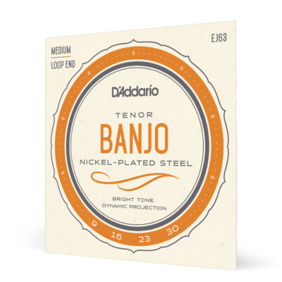 D'ADDARIO EJ63 TENOR BANJO, NICKEL, 9/30-1