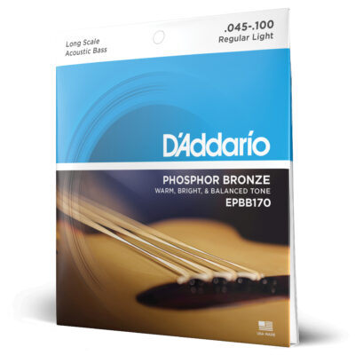 D'ADDARIO EPBB170 PHOSPHORE BRONZE ACOUSTIC BASS, LONG SCALE, 45/100-1