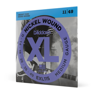 D'ADDARIO EXL115 NICKEL WOUND, MEDIUM/BULES-JAZZ-ROCK, 11/49-1