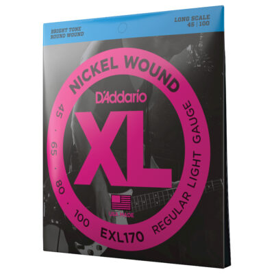 D'ADDARIO EXL170 NICKEL WOUND BASS, LIGHT, 45/100, LONG SCALE-1