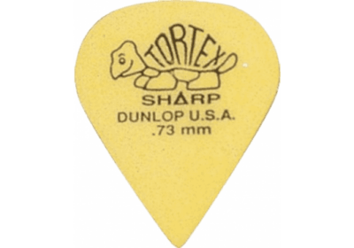 DUNLOP 412R73 PACK 72 MEDIATORS 0.73MM TORTEX SHARP-1