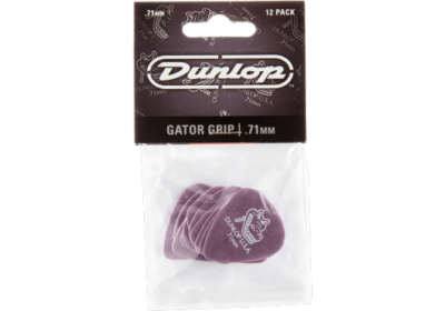 DUNLOP 417P71 MEDIATORS GATOR GRIP NYLON 0,71MM PAR 12-1