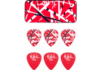 DUNLOP EVHPT02 BOITE DE 6 MEDIATORS 0.60MM EVH FRANKENSTEIN-1