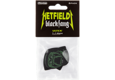 DUNLOP PH112P114 PACK DE 6 MEDIATORS 1.14MM ULTEX HETFIELD'S BLACK FANG-1