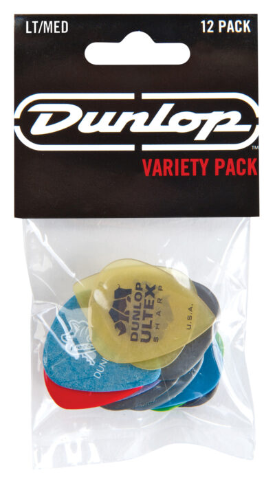 DUNLOP PVP101 PACK MEDIATORS VARIETY LIGHT & MEDIUM (x12)