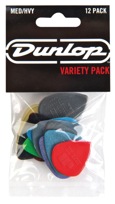 DUNLOP PVP102 PACK MEDIATORS VARIETY MEDIUM & HEAVY (x12)