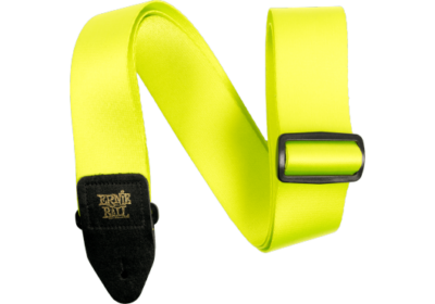 ERNIE BALL 5320 SANGLE PREMIUM JAUNE FLUO-1