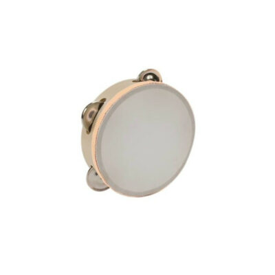 Fuzeau Tambourin Peau Fibre Synthetique 15 Cm Avec 8 Cymbalettes