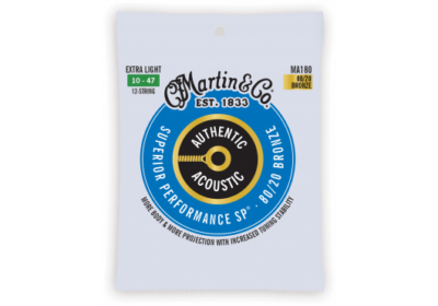 MARTIN MA180 AUTHENTIC, 12 CORDES, EXTRA LIGHT, 80/20-1