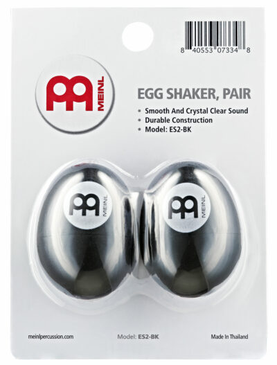 MEINL ES2-BK OEUF SHAKER PLASTIQUE NOIR-1