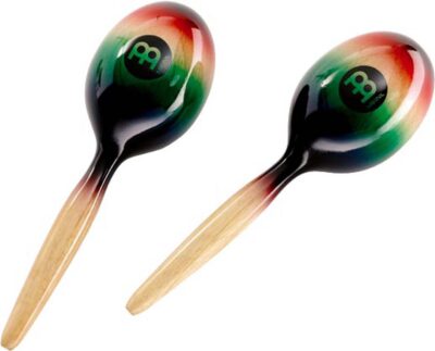 MEINL MWM1MC PAIRE DE MARACAS OVALES COULEURS-1