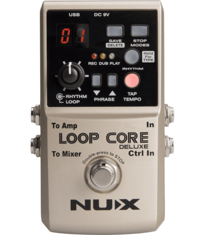 Nux Loopcore Deluxe Pedale Looper Boite A Rythme Pedalier 2 Voies