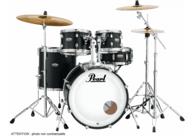 Pearl Decade Maple Rock 22 5 Futs Satin Slate Black Hardware Hwp 830 Inclus