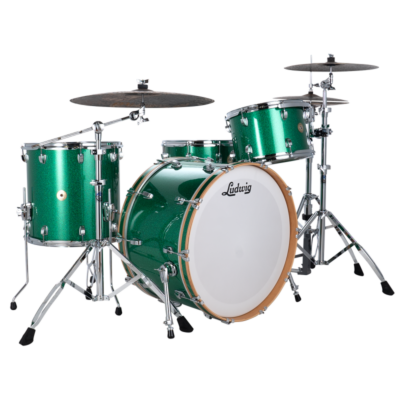 Ludwig Continental Pro Beat Plus Green Sparkle 24 13 16 Cc14