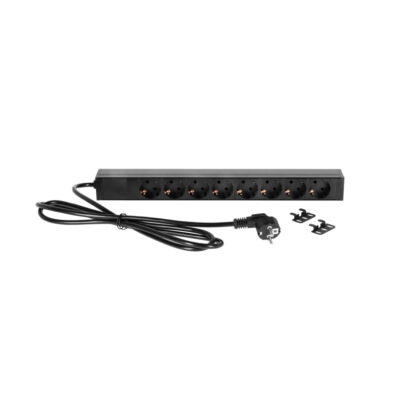 ADAM HALL MULTIPRISE 8 SHUKO RACKABLE 19 1U AVEC INTER FACE AVANT-4