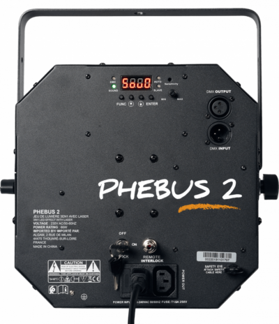 Algam Lighting Phebus 2 Combo 3 En 1 Derby Stroboscope Ou Wash Laser 3