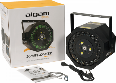 Algam Lighting Sun Flower Combo 3 En 1 Soleil Stroboscope Laser 5