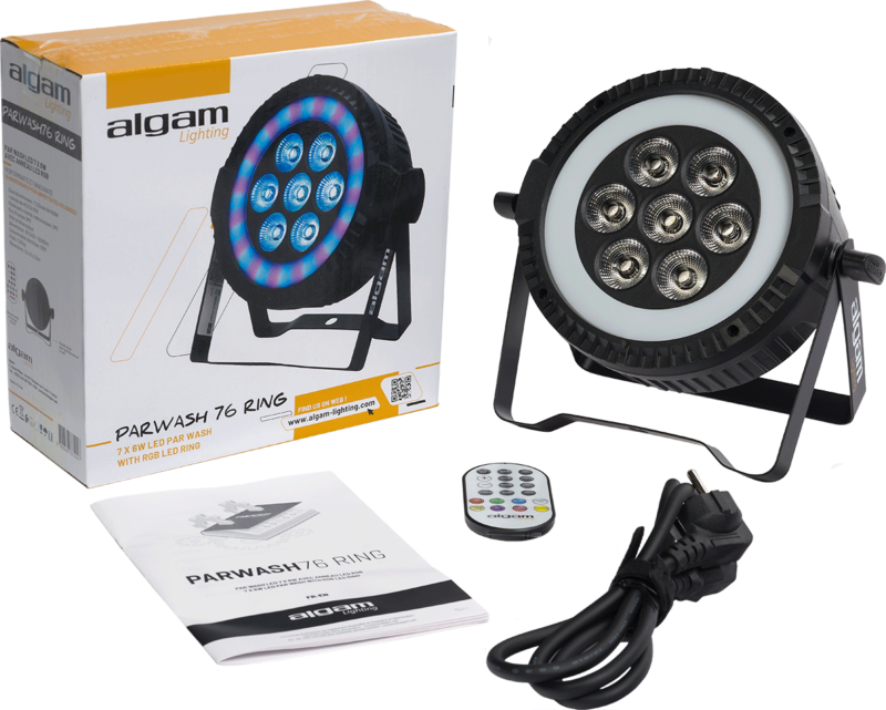 Algam Lighting Wash Led 7x6w Rgbw Anneau Rvb Led