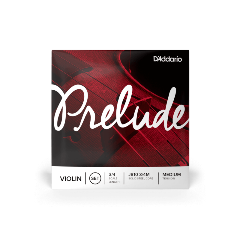 D'ADDARIO J810 3/4M PRELUDE VIOLIN STRING SET, 3/4 SCALE, MEDIUM TENSION ORCHESTRAL-2