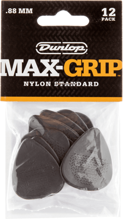 DUNLOP 449P88 MEDIATORS MAXGRIP NYLON 0,88MM PAR 12-3