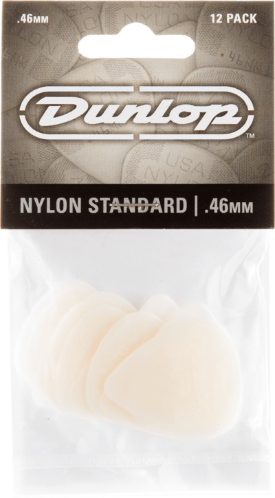 DUNLOP 44P46 PACK 12 MEDIATORS 0.46MM NYLON-4