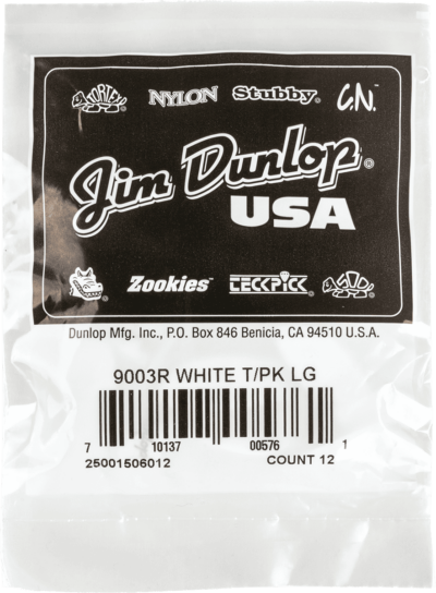 DUNLOP 9003 ONGLET POUCE BLANC LARGE-4