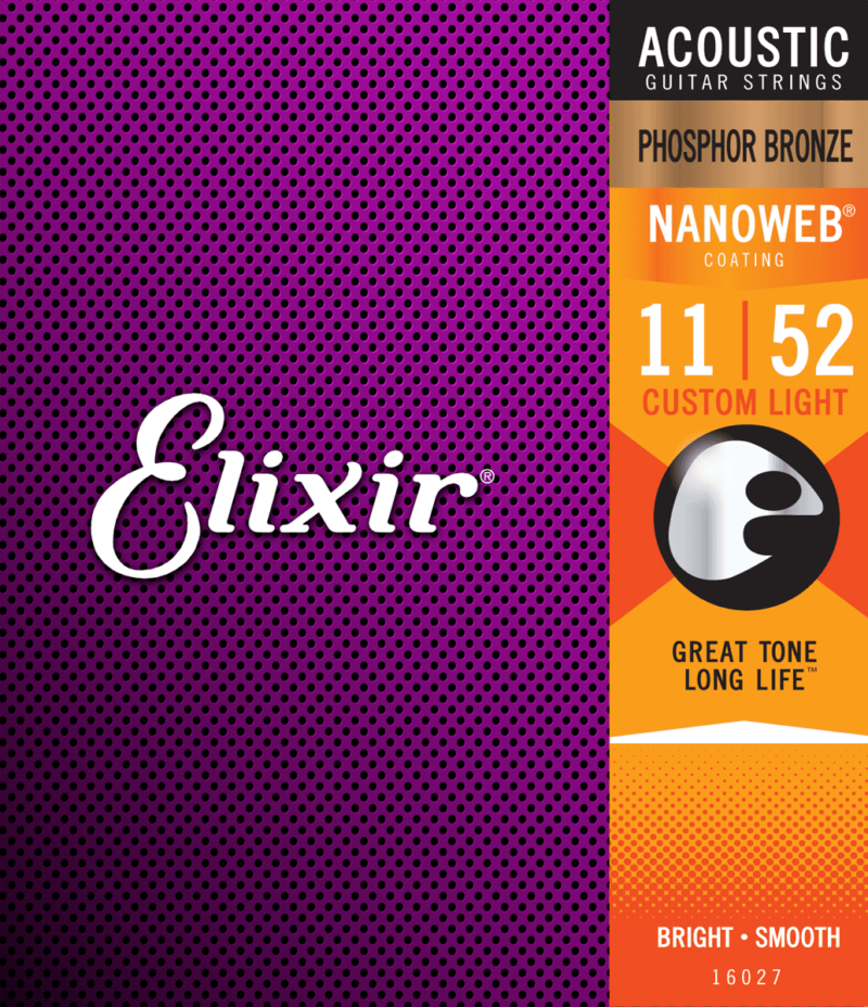 ELIXIR 16027 NANOWEB PHOSPHORE BRONZE CL 11-52-2