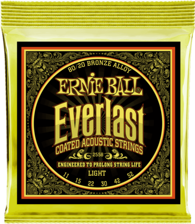 ERNIE BALL 2558 ACOUSTIQUE EVERLAST COATED BRONZE LIGHT 11/52-2