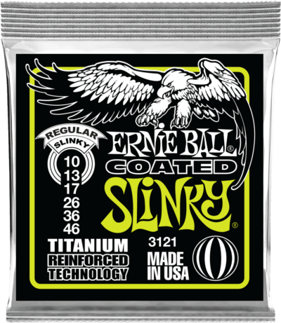 ERNIE BALL 3121 SLINKY COATED TITANIUM REGULAR SLINKY 10-46-2