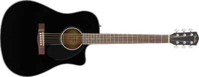 FENDER CD-60SCE DREADNOUGHT BLACK WN-6