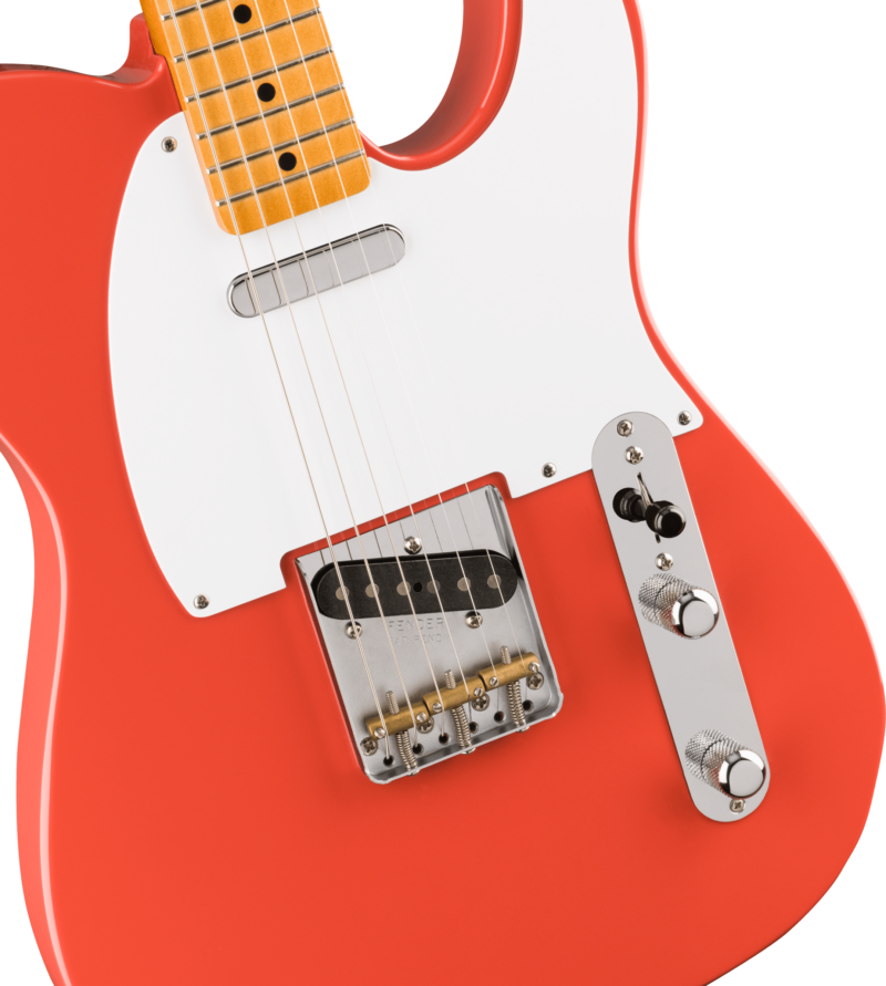 FENDER VINTERA 50S T MAPLE FINGERBOARD FIESTA RED-4