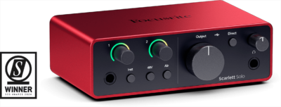 FOCUSRITE SCARLETT4-SOLO 4TH GEN - 2 IN / 2 OUT - USB-C-6